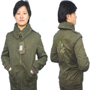 Frock jacket woman clothes clear cabin climbing clothes casual military uniform long sleeve blouse for spring and autumn fresher collar for short coat woman