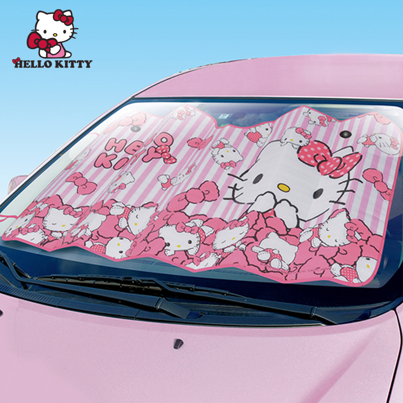 Hello kitty防晒隔热夏季汽车用遮阳挡加厚通用遮光板太阳挡前档