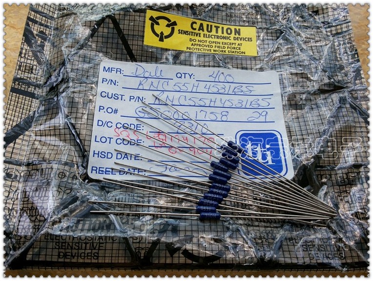 Imported US DALE 301K RNC55 1 4W 25W 0 0 1% VISHAY METAL FILM RESISTANCE