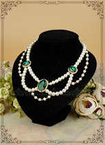 * Katharina * CLA wind Lolita Palace gem multi-layer pearl necklace with color change cheongsam evening wear