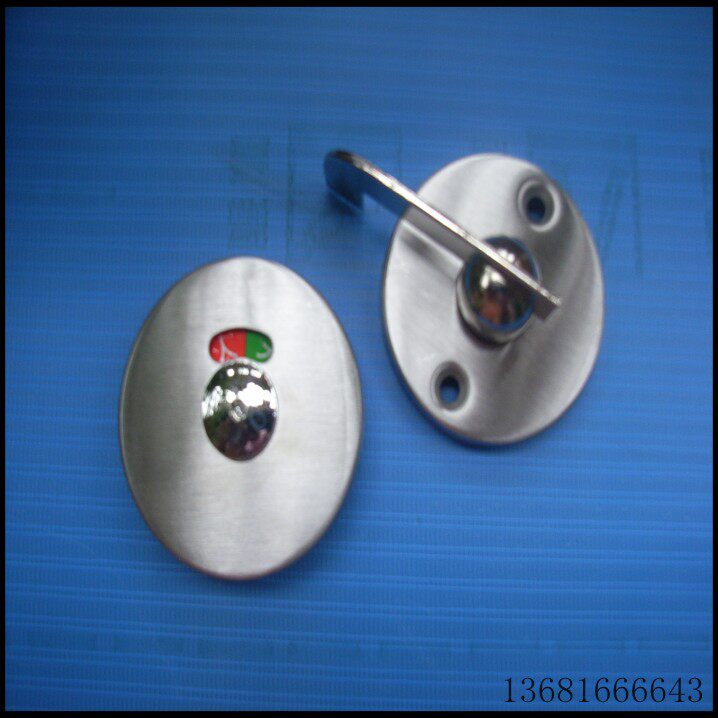 Public Health Interval Break Accessories Hardware Toilet Connectors Stainless large round with no-direction door lock-Taobao