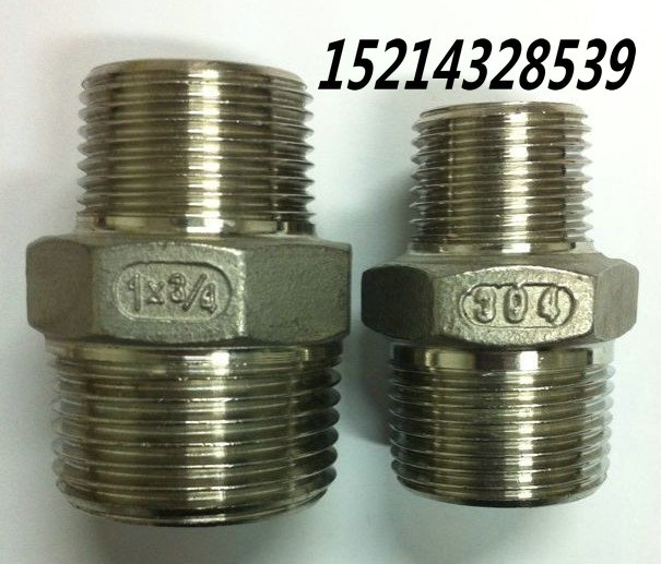 304 stainless steel American standard reducing outer wire size connector NPT1 4 3 8 1 2 3 4 1 1-1 2 2