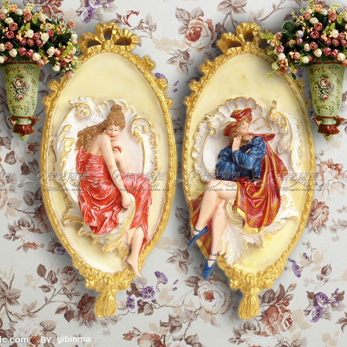 Eurostyle Classical England Jazz Wall-mounted Wall Decoration Wall-mounted Wall Decoration Background Wall Genguan Decorations Relief Wall Decoration Hung