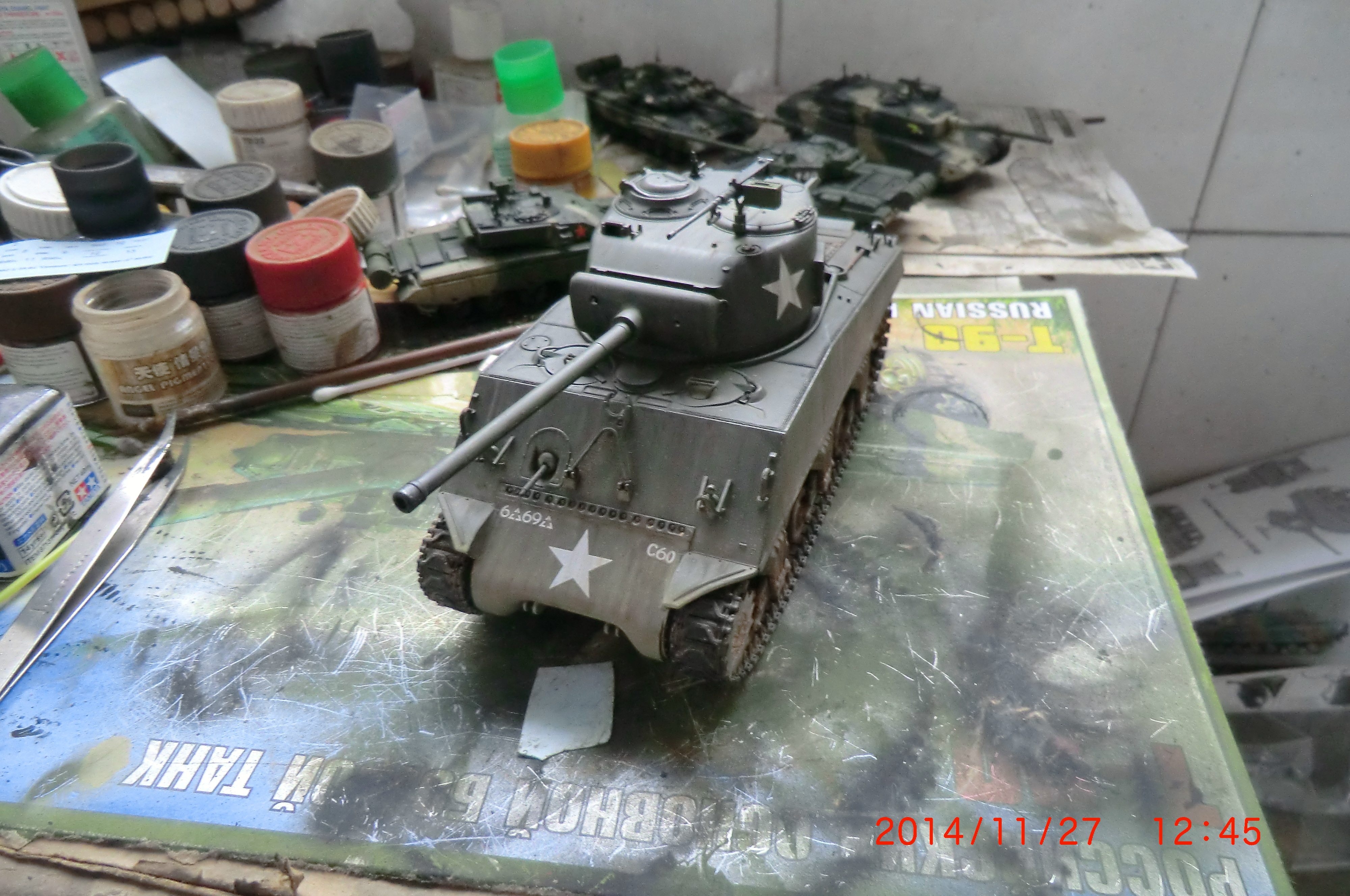 Italy 6483 1 35 M4A2 TANK MODEL GENERATION (package plate)
