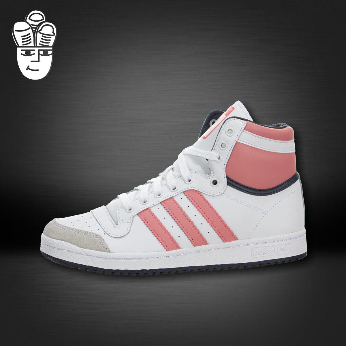 阿迪达斯 Adidas Top Ten Hi J 三叶草男女GS高帮板鞋 运动休闲鞋