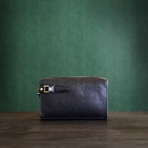 Animal husbandry stone leather handmade custom handbag 2021 new mens clutch imported cowhide mens bag genuine leather handbag
