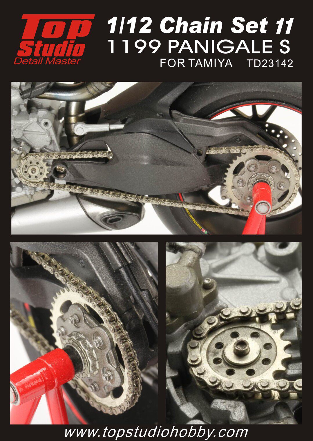 TopStudio renovation piece 1 12 Ducati 1199 Panigale S active chain TD23142 -Taobao