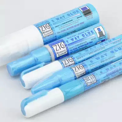 Japanese Wuzhu dual-use color-changing glue pen DIY handmade sharp tool High diversion wear-resistant fiber head called sticky pen