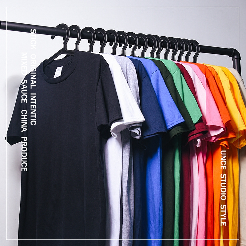 夏季纯色打底衫学生潮 日系宽松百搭圆领短袖T恤男女情侣大码半袖