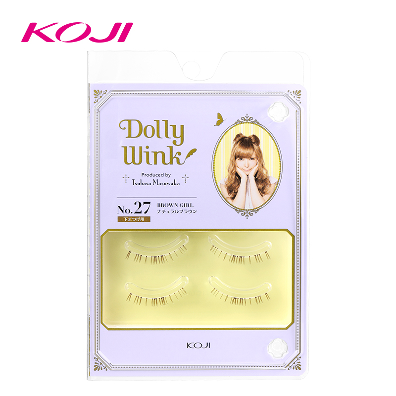 日本KOJI蔻吉DOLLY WINK 27#益若翼假睫毛进口短裸妆手工下睫毛