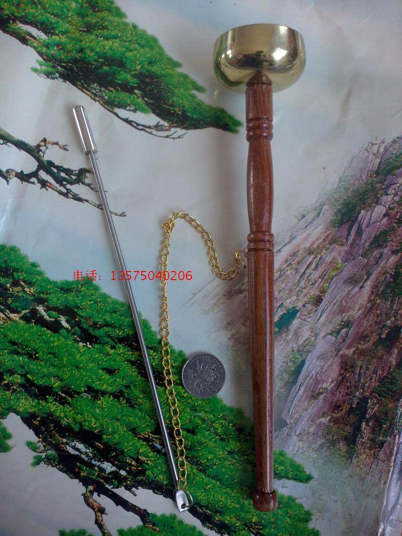 Taoist Buddhist Supplies Religious Instrument Altar Louder Wooden Handle