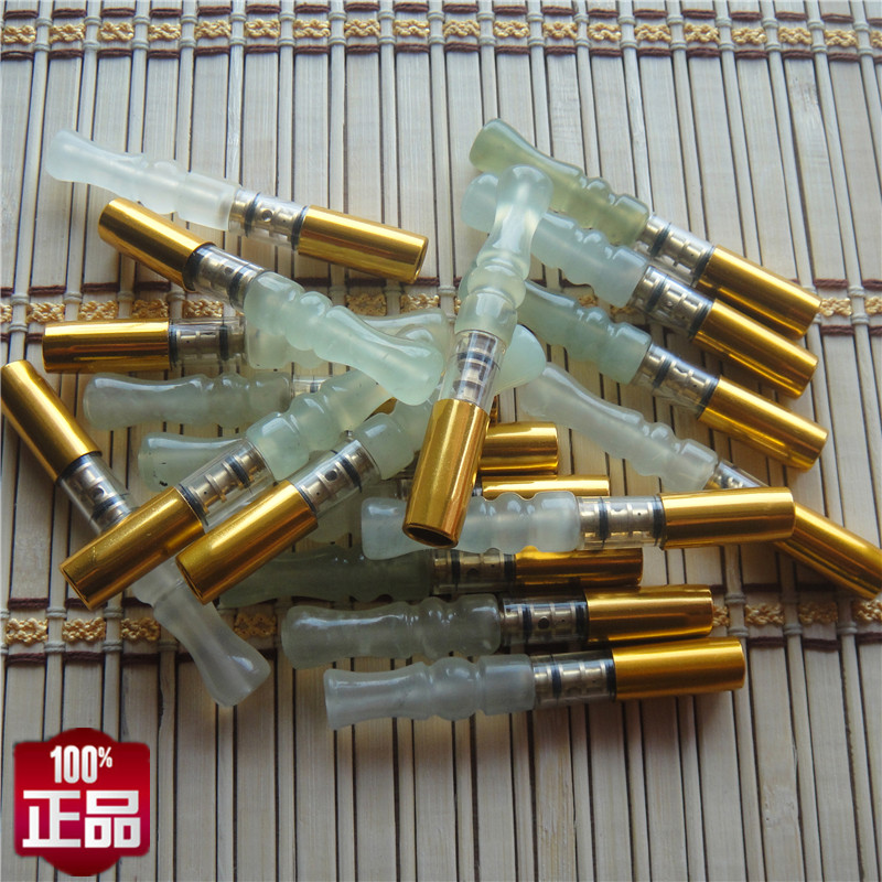Natural jade jade filter cigarette holder can be cleaned with jade cigarette holder's jade cigarette holder