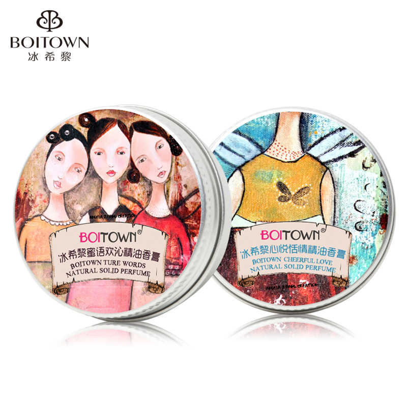 冰希黎香膏固体香水正品 心悦+蜜语 女士精油香膏组合2件套装包邮