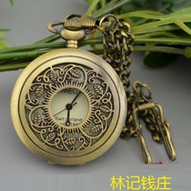 Fashionable Retro Skeleton Mechanical Pocket Watch Wall Watch Antique Pocket Watch Film and Television Props Antique Skeleton Mechanical Pocket Watch 2
