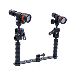 Водонепроницаемый фонарик gopro 双握把+archon d11v 860流明补光手电筒