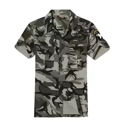 Outdoor military fan supplies camouflage clothing 101 Airborne Master Short Sleeve Shirt Couple Shirt Three Color
