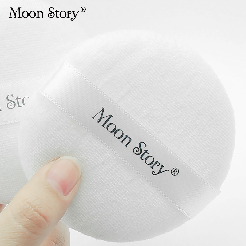 Moonstory/萌黛儿纯棉化妆粉扑 干粉散粉粉底 柔软细腻2片