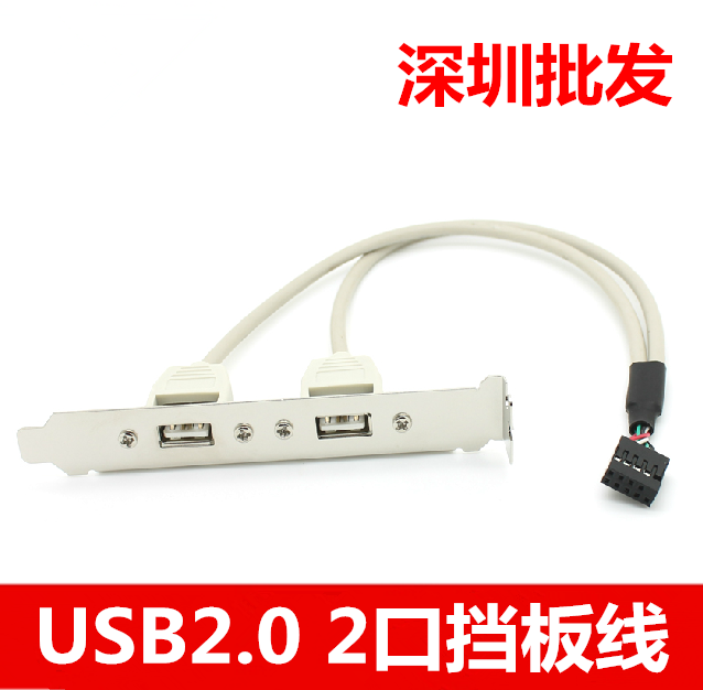 USB Backboard Main Board USB Extension Line 2 Port USB Extended Backboard Rear Baffle USB Rear Backleboard USB Rear Backlayer Expansion