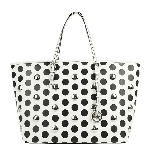 MICHAEL KORS 黑圆点铆钉托特包 PayEasy官网直邮