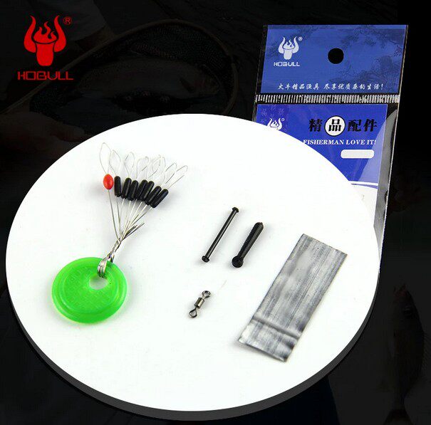 Fire Meteor Five-In-One Fishing Gadget Space Bean Lead Leather Base 8-8 Character Ring Combined Fishing Gear Used