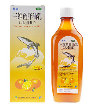 【2盒22.9】星鲨 三维鱼肝油乳500ml 28093