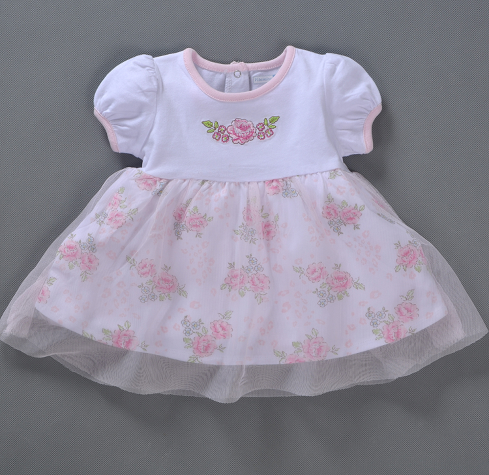 Baby dresses summer pure cotton 0-1 year old princess dress newborn baby with dress 6-12 month summer child dress K351 -Taobao