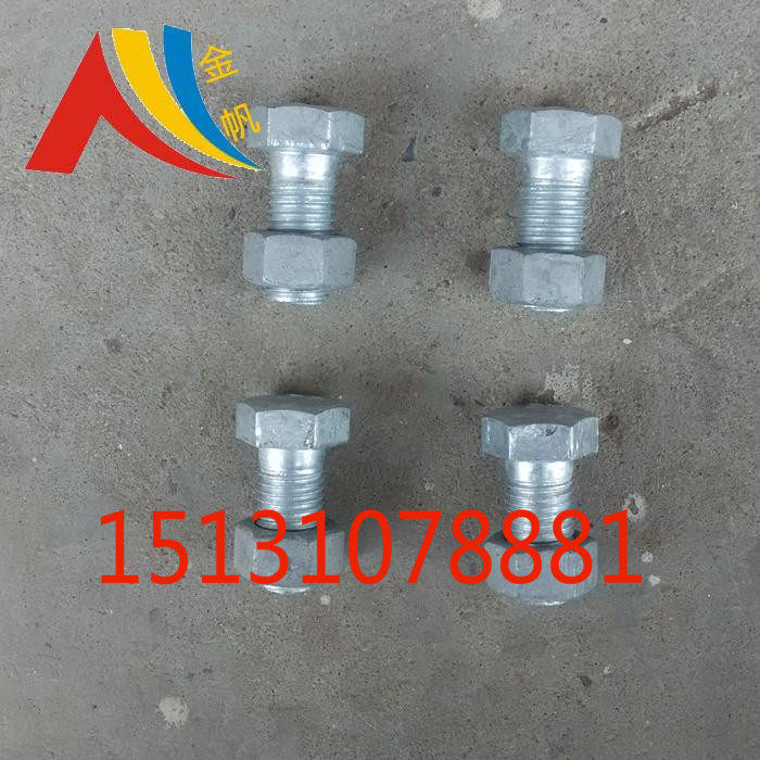 Direct sales 6 8 M16M20 hot galvanized hot dip galvanized bolt bolt outside hexagonal hot galvanized steel tower bolt