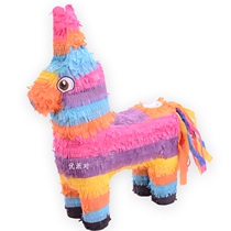 pinata childrens birthday party supplies game smashing sugar props stick beating pinata big rainbow flower donkey