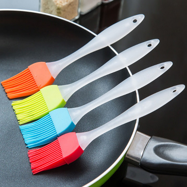 Kitchen High Temperature Resistant Silicone Oil Brush Grill Brush Kitchenette Baking Tool Cake Smear without dropping hair seasoning Hairbrush-Taobao