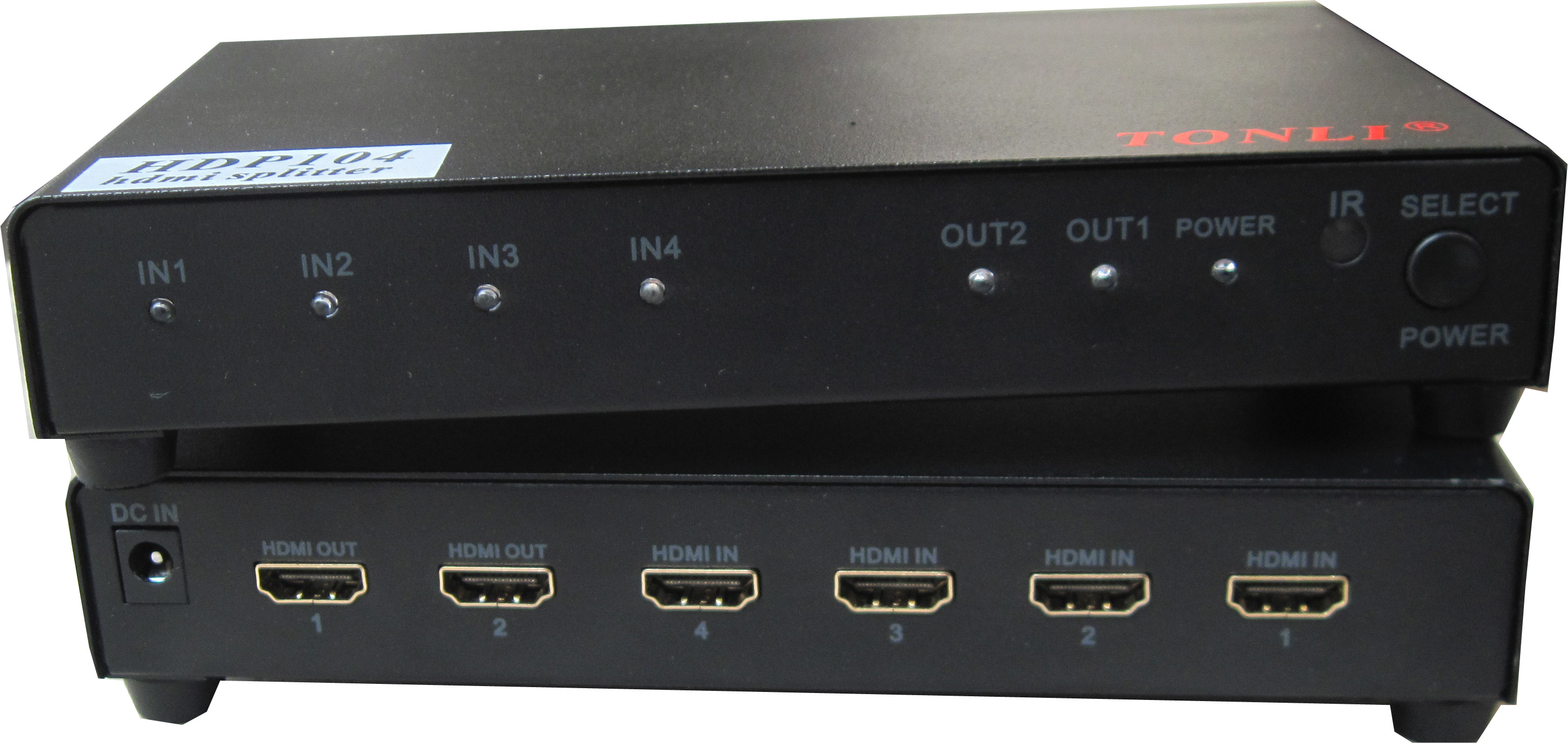 HDP402 HDMI 4in and two out HDMI switch HDMI 4 in 2 out remote control support 3D