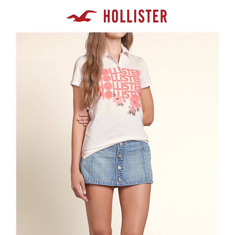 Hollister 徽标图案 Polo 衫 女 105982