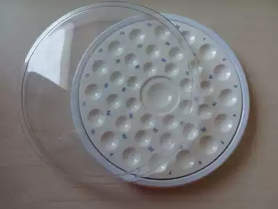 Dental dental technician 36-hole porcelain powder ceramic palette with bottom cover for export products