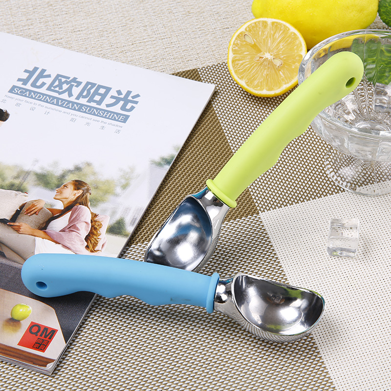 Stainless steel self-melting ice cream spoon Ice cream spoon Ice cream ball spoon Ball player digging ball spoon