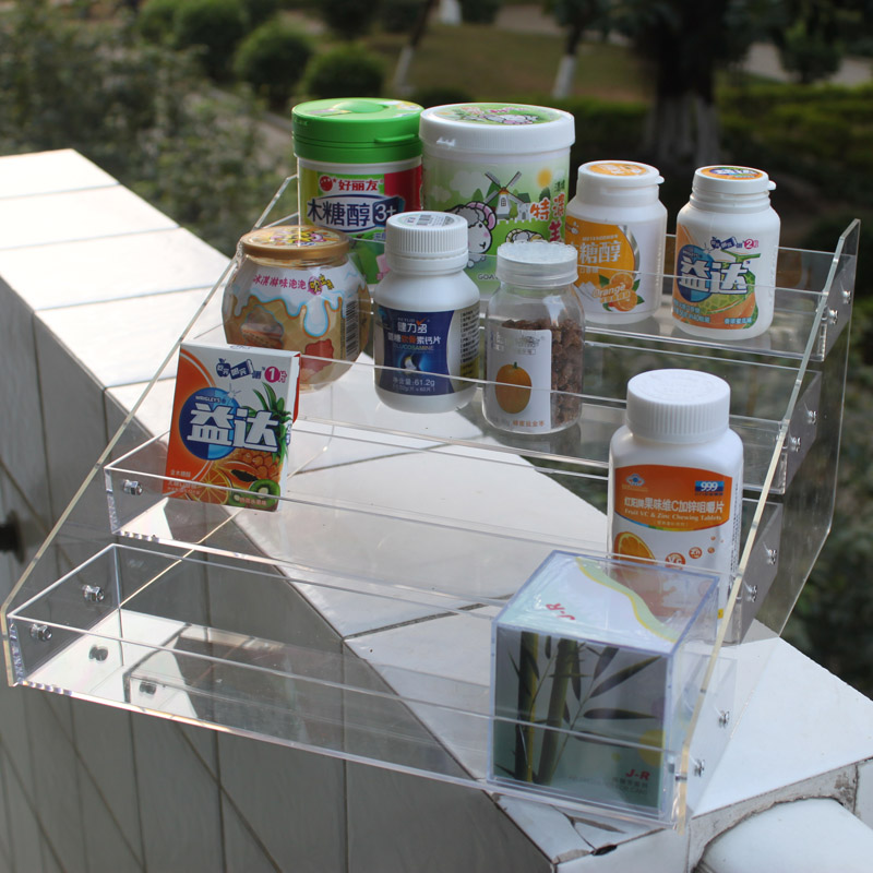 Chewing gum xylitol bubblegum display shelf Supermarket convenience store desktop promotion rack Stall multi-layer shelves