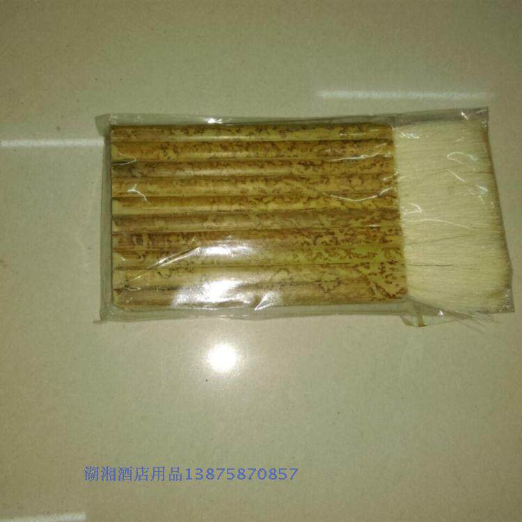 Baking and barbecue with oil brush Baking tools Full wool brush Pancake row brush Bamboo handle food brush Grease brush