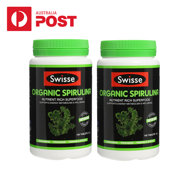 Swisse 天然有机螺旋藻片 100粒*2瓶  澳洲直邮