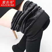 Ai Ji chim mùa thu mới cộng với quần legging nhung dày mùa đông Phụ nữ mặc quần cạp cao cỡ lớn đã mỏng chân ấm một chiếc quần