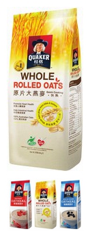 QUAKER Hong Kong version of Quaker original large oatmeal 800g instant fast-cooking brewed beverage meal replacement bag for breakfast fitness - Taobao
