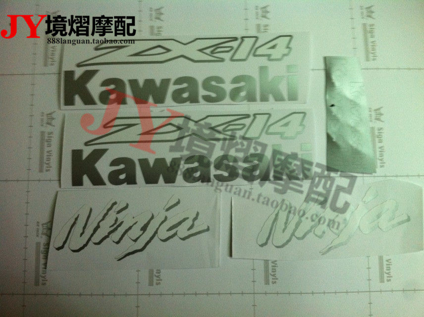 Locomotive Kawasaki ZX-14R full-car full-car stickler sticker with stickers for six-eyed magician stickers
