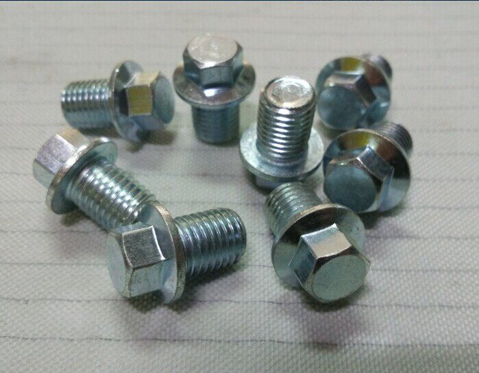 Flange bolt bolt plug block head M12-1 5*15 white