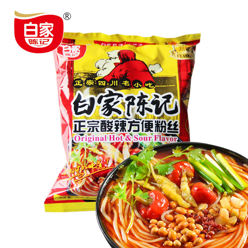 【天猫超市】方便粉丝 四川特产 白家陈记 正宗酸辣粉袋装108g/袋