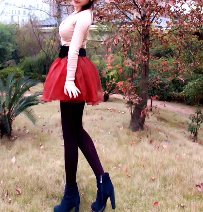 Wool cashmere double needle process does not tie the skin warm tights