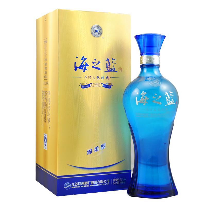 【天猫超市】洋河海之蓝42度1000ml 白酒 详情页有惊喜