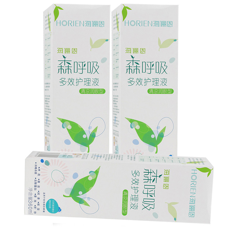 海俪恩森呼吸 360ml+360ml*2清凉型隐形眼镜美瞳护理液
