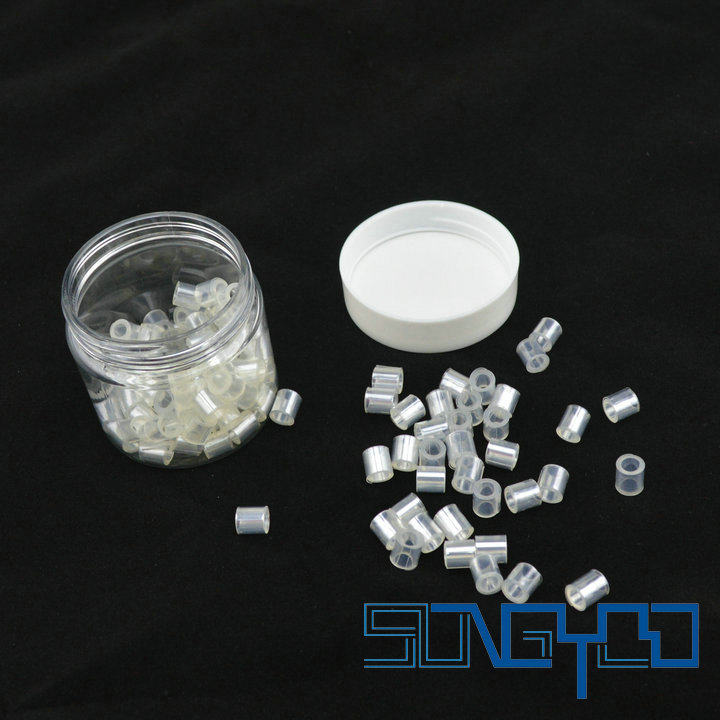 Gold phase cutting clip round transparent butterfly sample clip gold phase slice making consumables plastic sample clip