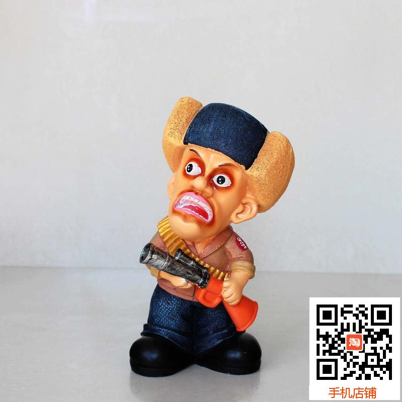 2013-5-39 = 23cm high-air gun GTQ-plaster like mould latex plaster like mould