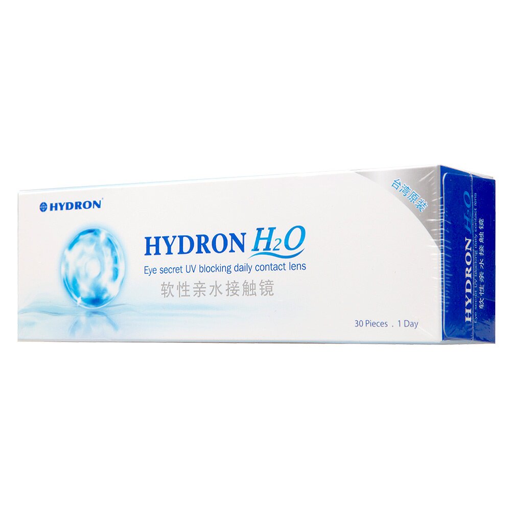 新品上市+2赠品】海昌隐形眼镜日抛30片H2O台湾进口高端白片 sk