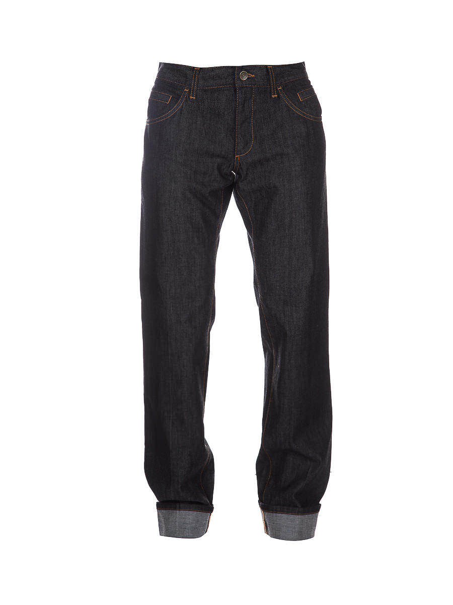 Dolce&Gabbana 黑色卷边牛仔裤