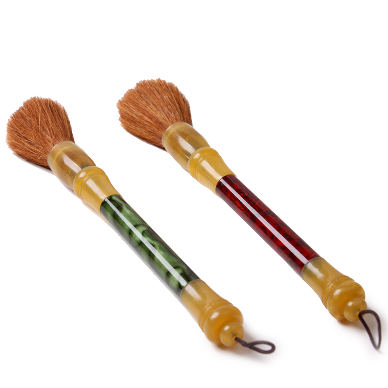 Gongfu tea with tea tray accessories Tea track 6 gentleman plastic tea brush clear and brush teapot pen brush without dropping Mao tea washing pen