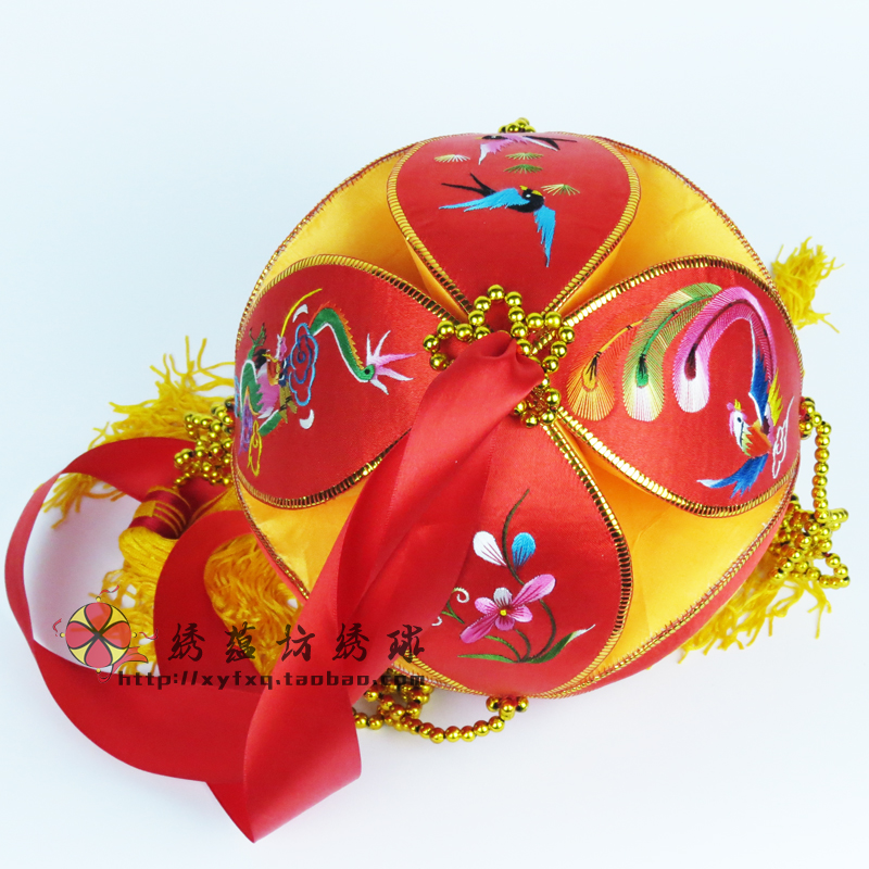 Guangxi Jingxi Jiuzhou pure handmade Zhuang 20cm boutique hydrangea business wedding love keepsake